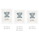 Kinder-Poster 'Ich glaube an mich' mit Elefant