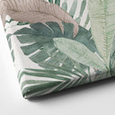 Obraz na płótnie Jungle Leaves Green Watercolour - Bloomery Decor - Panorama
