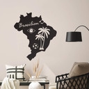 Sticker mural - Carte du Brésil