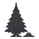 Kerstboom van vilt om neer te zetten (2-delig)