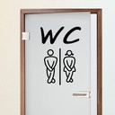 WC 1 Wallsticker