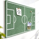 Decoración de pared de fieltro Campo de fútbol | Decoración de pared, paneles acústicos y aislamiento acústico