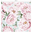 Mønstret tapet FN-design - Pink Paeonia