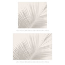 Fototapeta boho liście palmy w stylu lnianym - Bloomery Decor