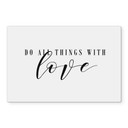Stænkplade - Do all things with love