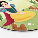 Tableau sur alu-Dibond rond Tohmé - Blanche-Neige