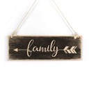 Houten Bordje - Family