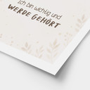 Kinder-Poster 'Ich bin wichtig und werde gehört' mit Marienkäfer