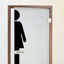 Wallsticker Toilet Dame