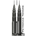 Sticker mural - Tours Petronas