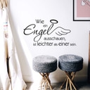 Wandtattoo Wie ein Engel ausschauen
