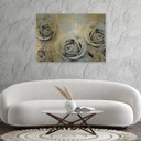 Canvasbillede, Gyldne roser