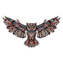 Muursticker Metallic Owl