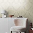 Livingwalls tapet Flock 4 inhvid, signalhvid