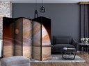 Paravent, Raumteiler freistehend, Trennwand - A small and a big planet II, 5-teilig - einseitig bedr