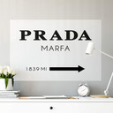Zelfklevende Poster Prada Marfa