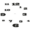 Sticker mural - Horloge Chaotique