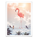 Plakat Loose - Flamingo i przyjaciele