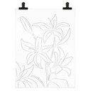 Plakat 1X Studio - Line Art Floral - Minimalistyczne kwiaty