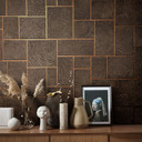 Struktureret tapet, non-woven Naturlig Opulens brun