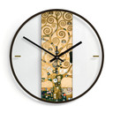 Glazen Wandklok Klimt - de Levensboom