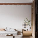 Wallsticker bølgebort rustbrun