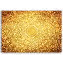 Canvasbillede, guld mandala abstraktion