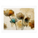 Poster Torkade vallmoblommor i vintage-look - Treechild