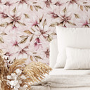 Mønstret tapet UN Designs - Blød magnolia