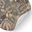 Naklejka na ścianę Tukan w lesie tropikalnym - Bloomery Decor - Okrągła