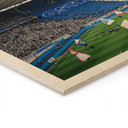 Holzbild Hertha BSC - Blau-weiße Choreo im Olympiastadion
