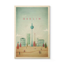 Plakat drewniany Rivers - Berlin