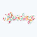 Letras decorativas 3D Primavera de colores