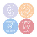 Wandtattoo Corona Sticker-Set