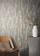 blomster- og fleecetapet Natural Opulence i beige