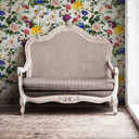 Livingwalls Vliestapete Jette 5 tropisch floral natürlich bunt, grau, grün