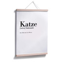 Poster Grammatik - Katze
