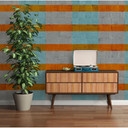 Architects Paper Papier peint photo Atelier 47 Plaster Art, orange, bleu