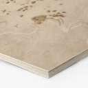 Houten Wanddecoratie in zeshoekige stijl Elegant grenen in Aziatische stijl - Ms Tiff