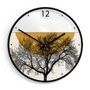 Horloge murale en verre - Kubistika - Matin d'hiver