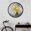 Poster Enfant avec Bateau en Papier Street Art - Habib - Rond