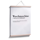 Poster Grammatik - Waschmaschine