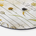 Vægcirkel Disher - Summer Flower – print på aluminium (Alu-Dibond)