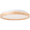 Deckenleuchte Alea, beige, Ø 39,5 cm, Holz Deckenlampe