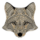 Muursticker Metallic Vos