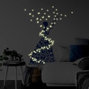 Sticker mural - Lady with Butterflies + sticker fluorescent