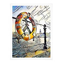 Plakat Zamart - Kandinsky spotyka Hamburg w porcie