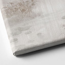 Canvas schilderij bos bij het meer in beige mist - Ms Tiff