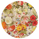Naklejka na ścianę Kolorowy kolaż kwiatów - Frida Floral Studio - Okrągła