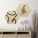 Hexagone - Bois 1X Studio - Abstraction curviligne